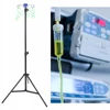 Portable IV Pole Drip Bag Stand Height Adjustable Foldable IV Pole 4 Hooks 3 Legs Aluminum Alloy for Hospitals Clinics 1