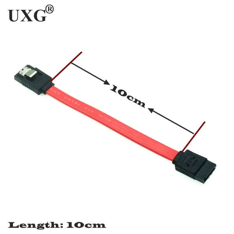 7Pin 7P SATA 3.0 Cable 10cm Serial ATA Short DATA Cable For HDD SSD Cord line 7pin sata short cable 0.1m