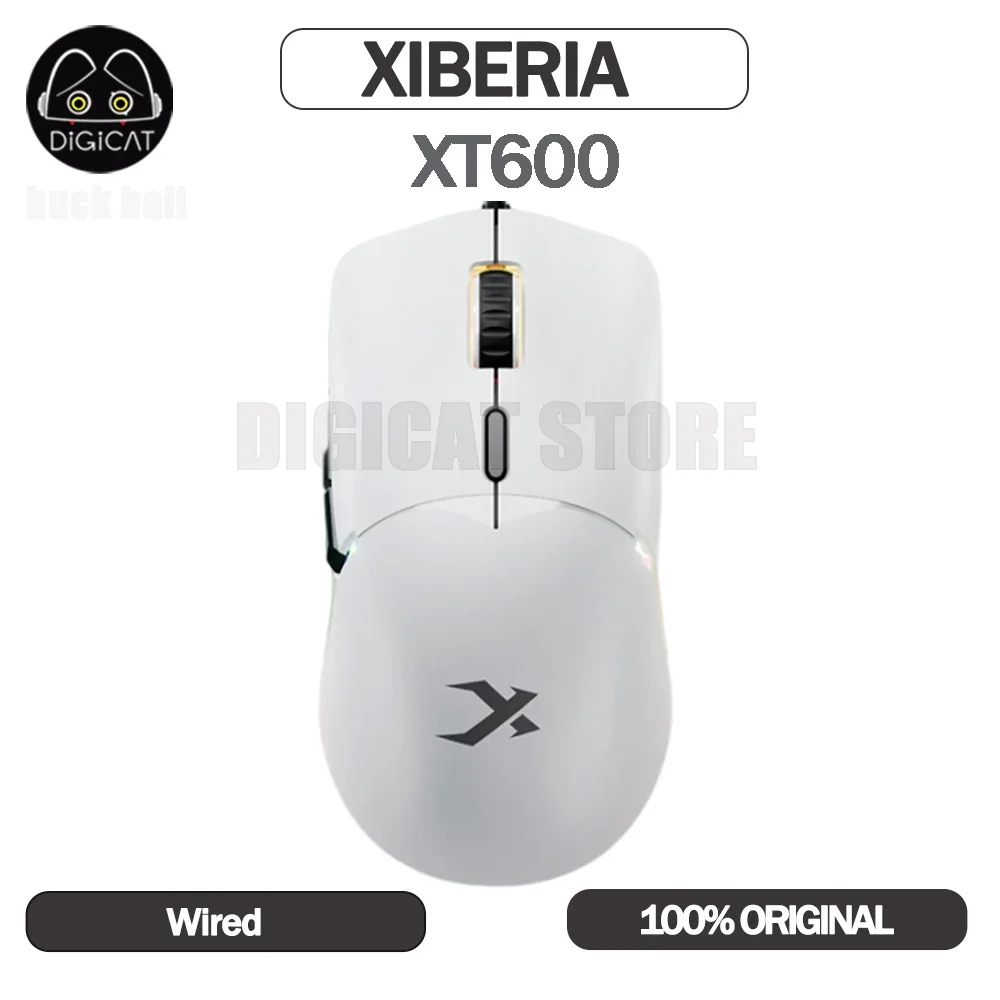 

XIBERIA XT600 Gamer Mouse USB Wired Lightweight Mouse 16000dpi 3389paw Micro Movement Macros E-Sport Gaming Mouse Office Gifts