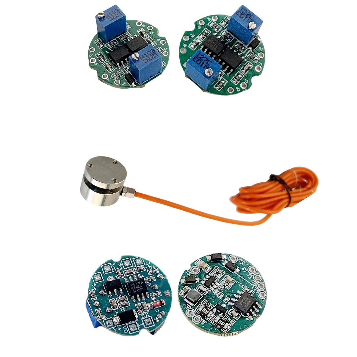 Kit de Sensor de Peso de Acero Aleado 0-2000kg con Placa Convertidora de Señal RS485 Salida Digital para Automatización Industrial