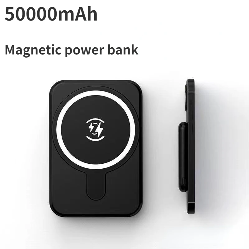2024 Nuovo Power Bank Wireless Magnetico Portatile Da 50000Mah Power Bank Di Ricarica Sottile E Veloce Per Xiaomi Apple Samsung