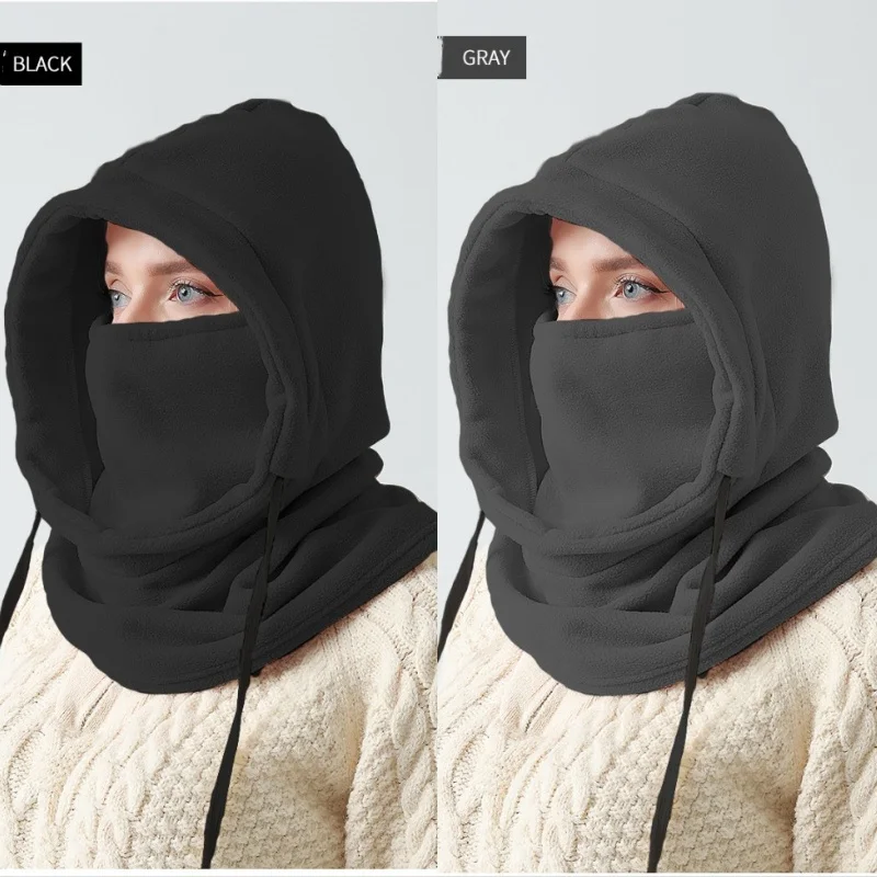 New Fashion Warm Cap Winter Men Women Hat Waterproof Thermal Polar Fleece Balaclava Hat Hooded Neck Warmer Hike Cycling Cap