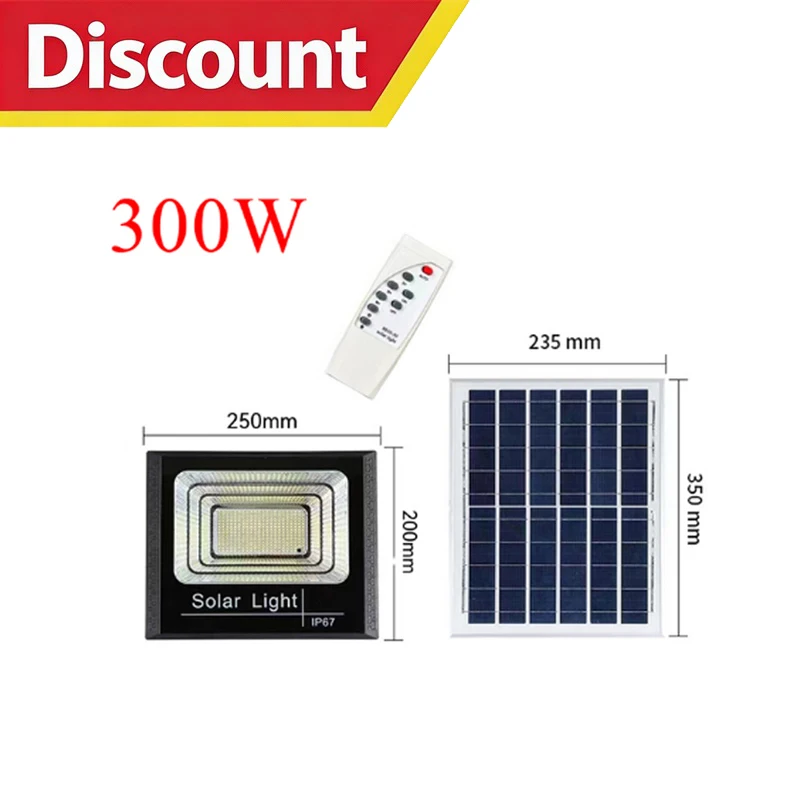 ตัวเลือกสินค้า สปอตไลต์พลังงานแสงอาทิตย์ 50-500W พร้อมรีโมท กลางแจ้ง