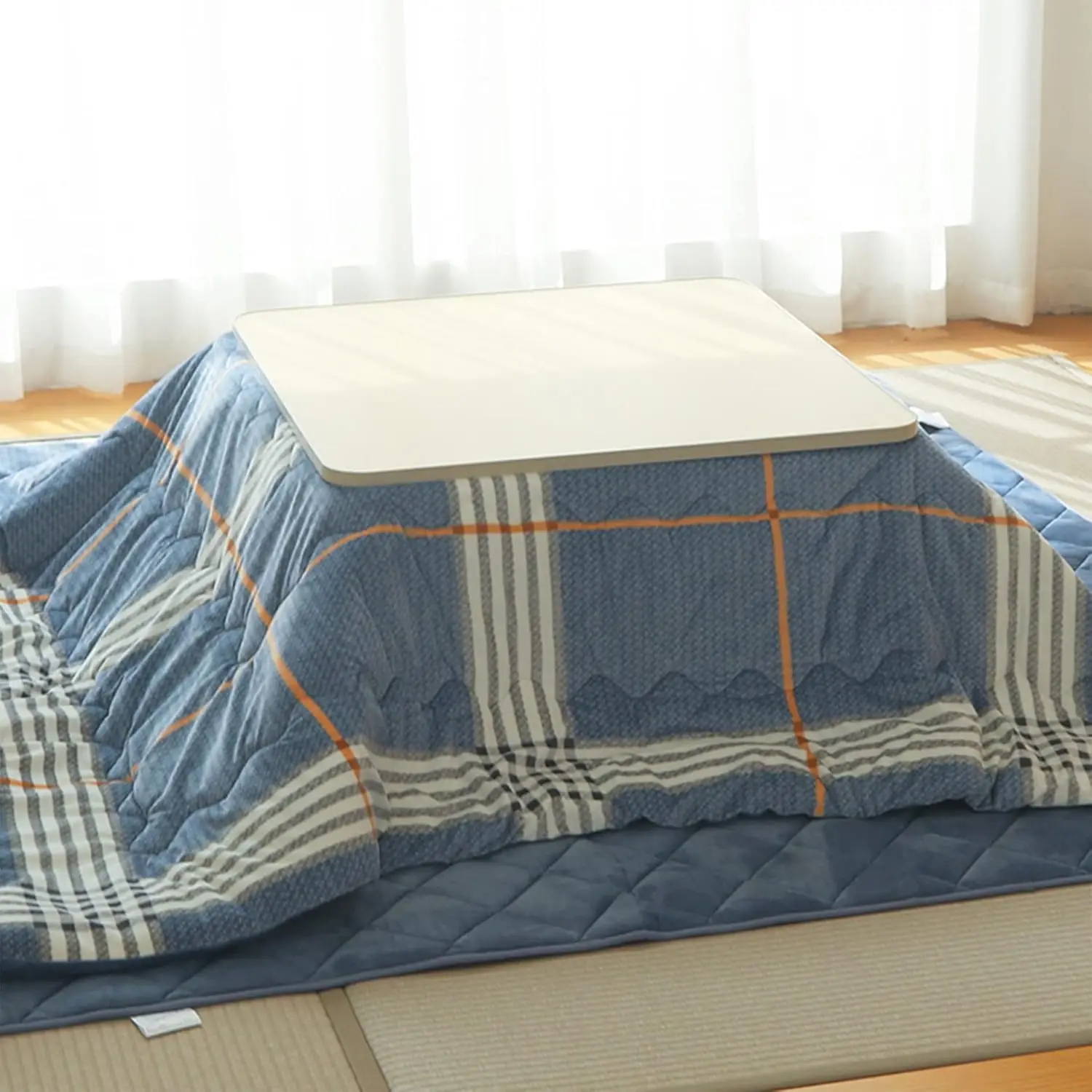 Folding Legs Japanese Kotatsu Table With Heater Square 75cm Foot