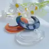 New Big Transparent Resin Acrylic Cuff Open Bangles For Women Charm Irregular Moon Bracelets Indian Party Hyperbole Jewelry Gift 1