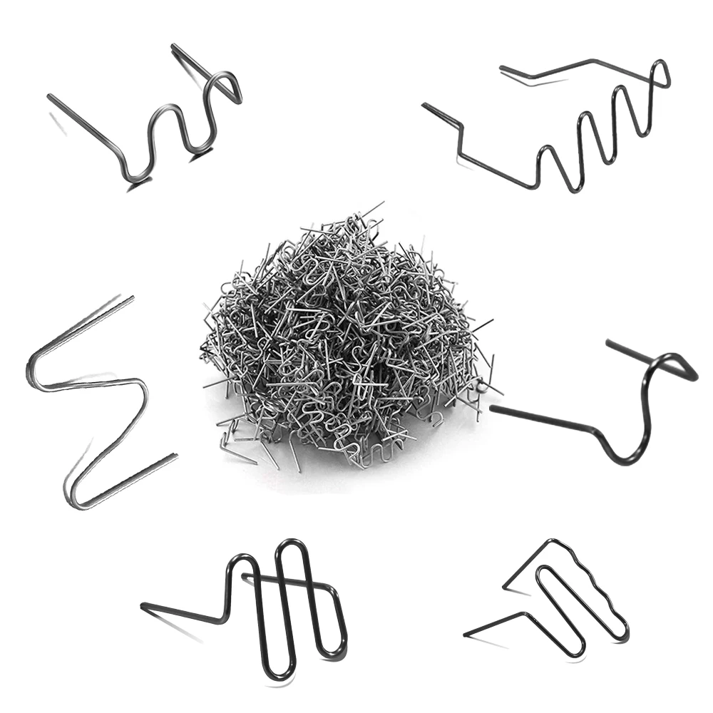 1000pcs 스테인레스 스틸 핫 스테이플러 스테이플 전용 자동차 플라스틱 수리 기계 플라스틱 용접 기계 범퍼 납땜