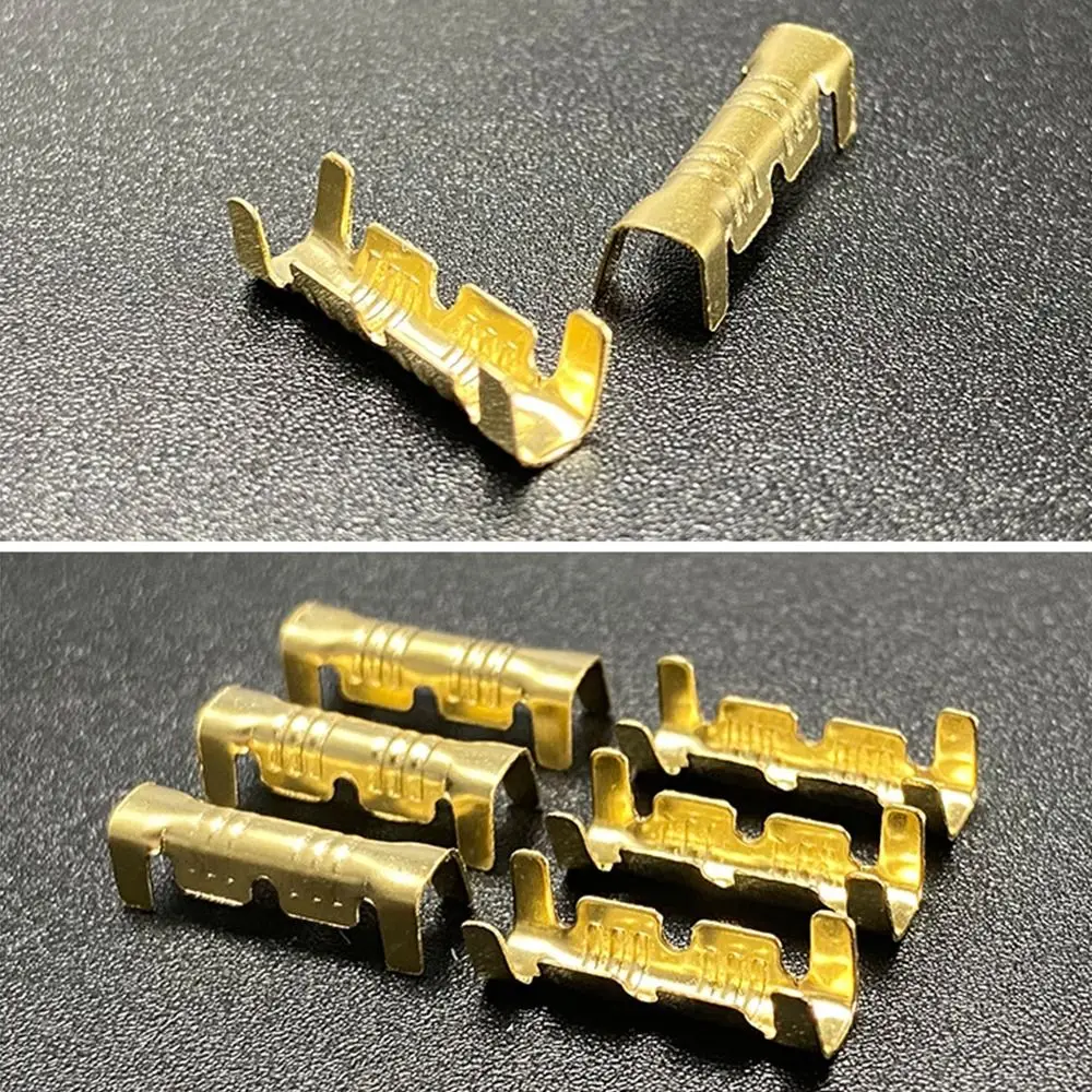 Description Picture 4 of item50/100/200Pcs 453 U-Shaped 0.3-1.5mm 2 Wiring Tab Cold Inserts Connectors Cold Terminal Line Small Teeth Fascia Terminal