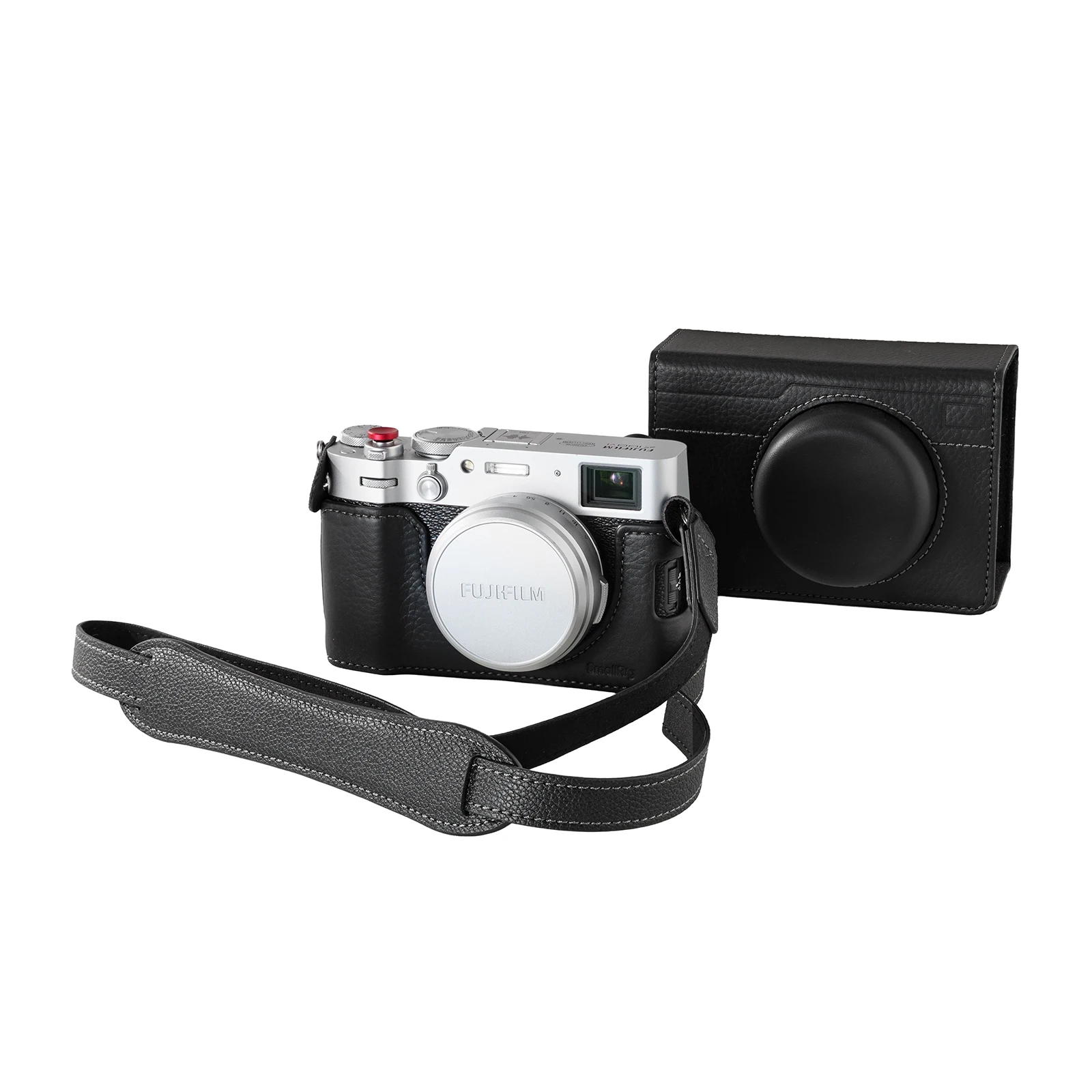 X100VI Half Case, Camera Leather Case Kit for FUJIFILM X100VI with Shoulder Stra