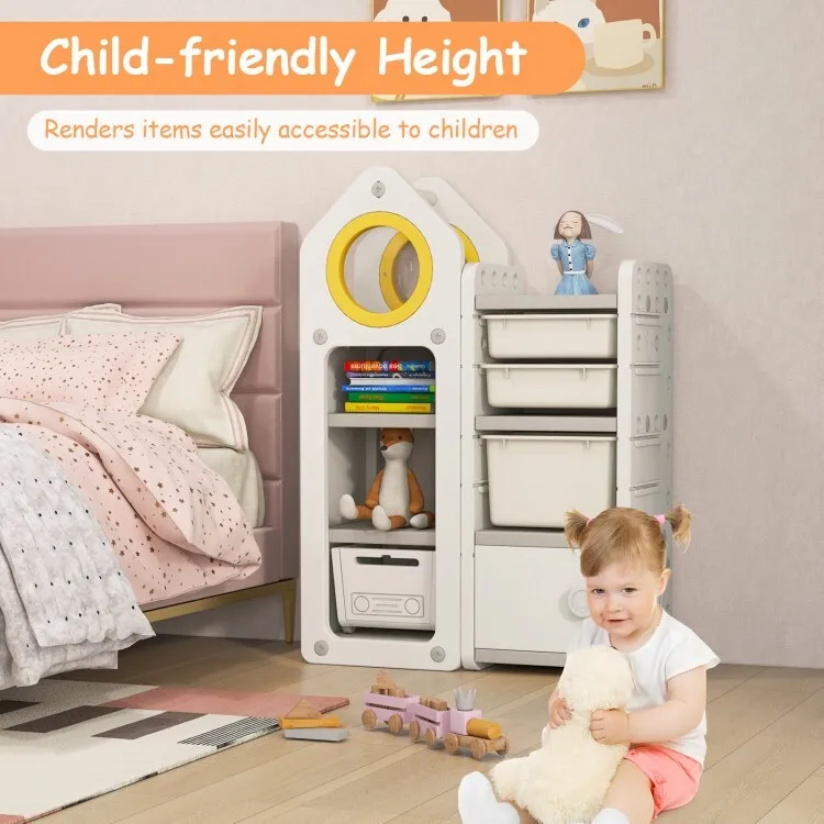 Multipurpose Kids Toy Chest & Bookshelf 6