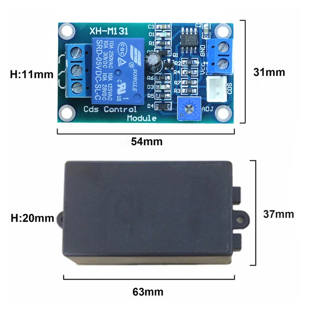 Mini Water Detector Relay Module Water Leakage Detection Device Water Leak Sensor Water Leakage Alarm 6