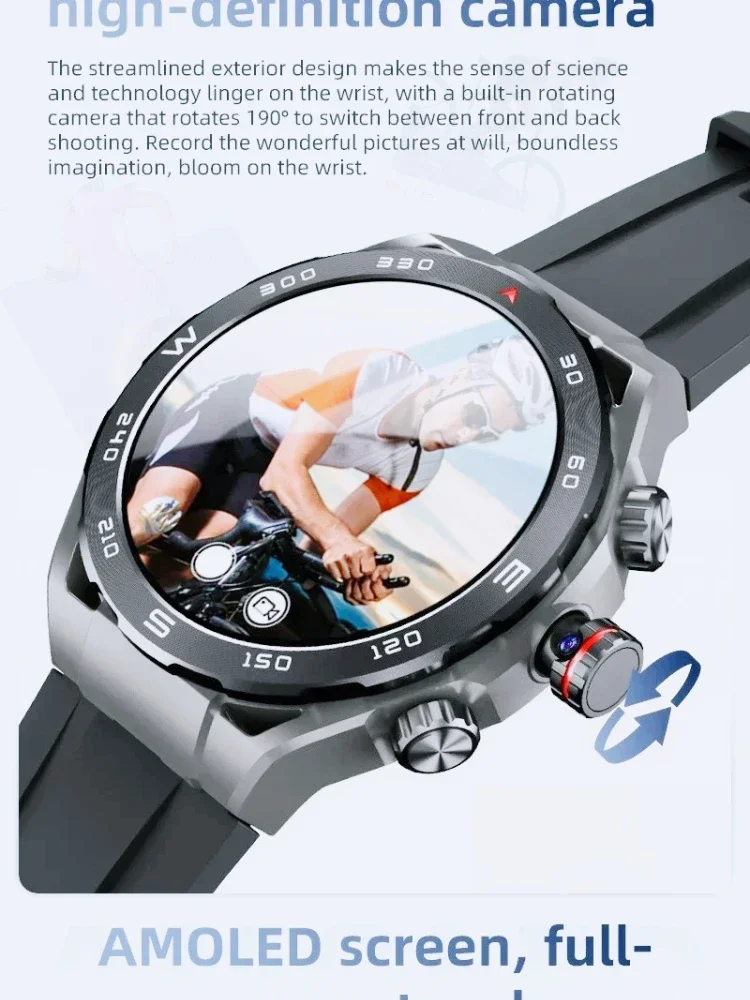 2025 ����Ʈ��ġ GPS �׺���̼� AMOLED HD ȭ�� ��Ʈ�Ͻ� 4G �� ī�� ī�޶� ȭ�� ��ȭ ���