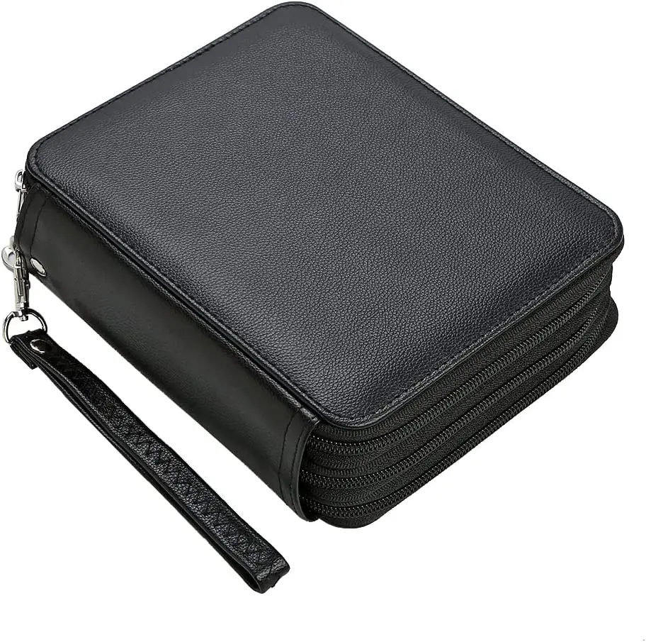 72/120/200 Slot Astuccio per mate colorate Astuccio per penne Organizzatore per mate di grande capacà con manico Pratica scatola per mate colorate  21