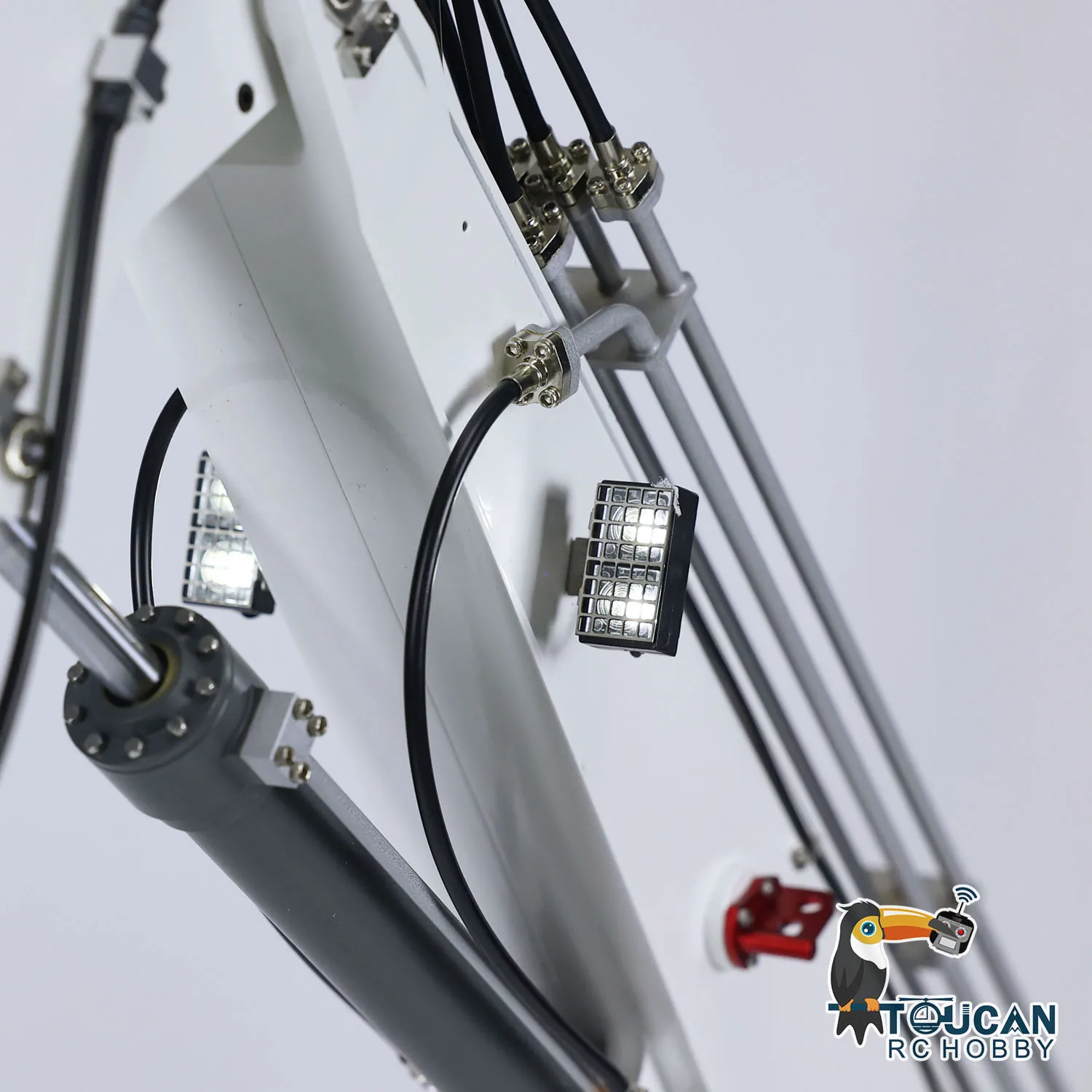 S4e2e5dad34be4d91af41b320fd19beaeS 1/14 koparki hydrauliczne RC K970-300 maszyna do rozbiórki z wymiennym 2-ramiennym zdalnie sterowanym dźwiękiem TOUCAN