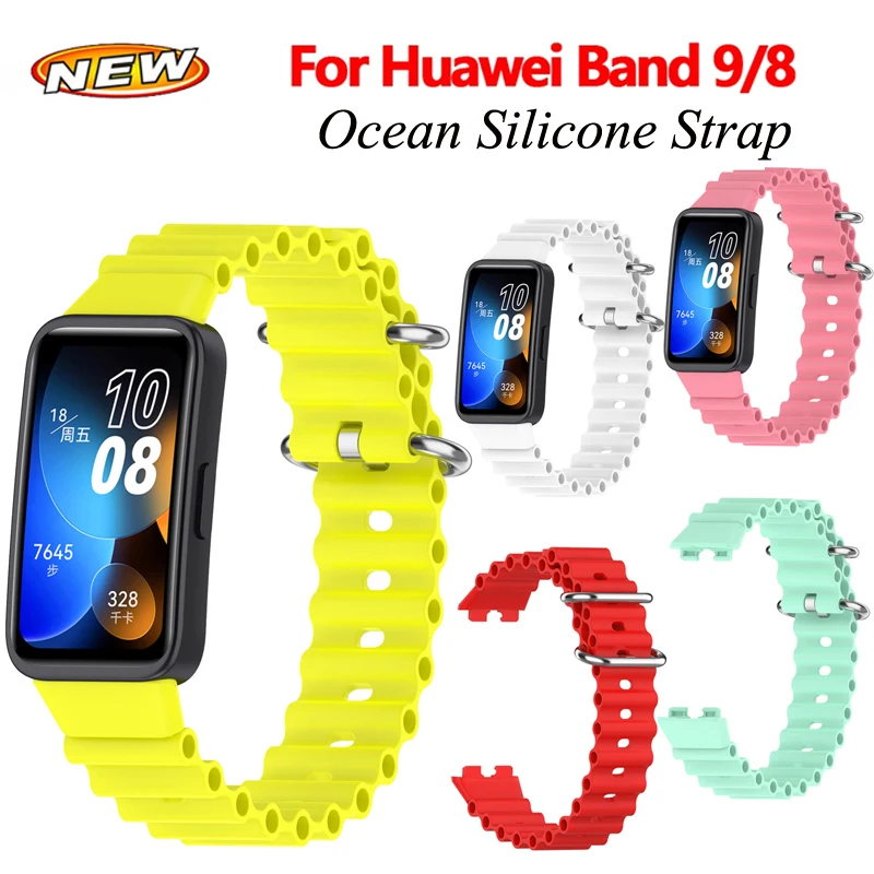 

Ремешок спортивный силиконовый для смарт-часов Huawei Band 9 8