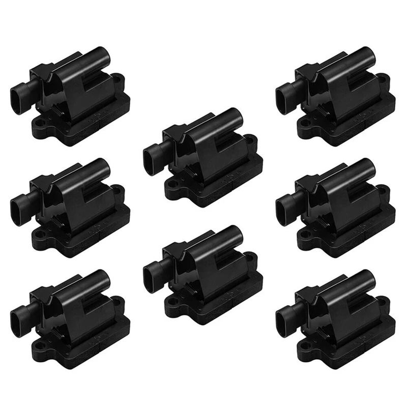 

8X Black Ignition Coil For Chevrolet Silverado GMC Sierra Yukon Hummer Cadillac 12570553 12558693 23218007