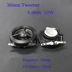Compact High - Quality Tweeter Speaker - 36mm, 10W, 4 Ohm (4 Ohm 10W)