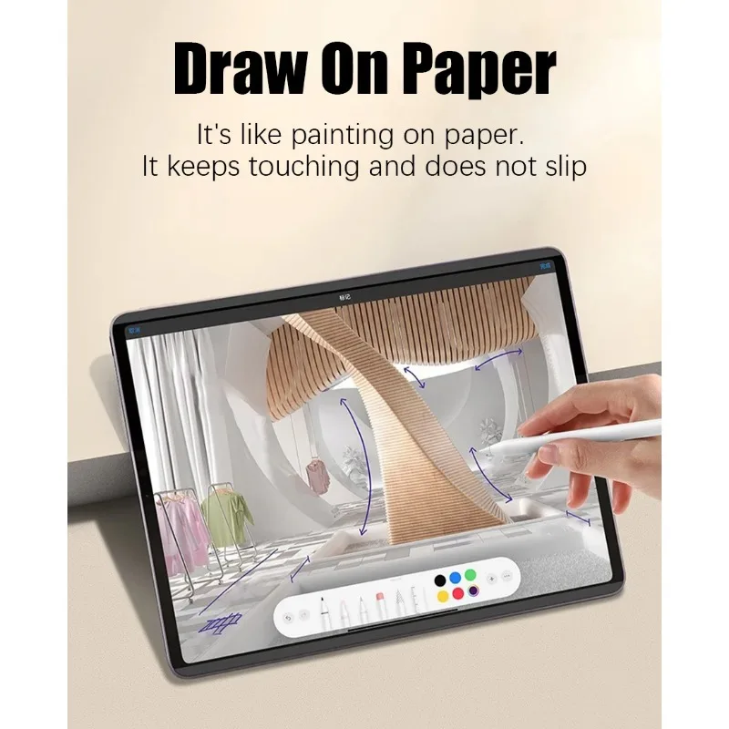 Premium Paper-Like Screen Protector for iPad Pro 12.9 - Anti-Glare, Ideal for Writing & Drawing, Easy Installation, Case-Friendly