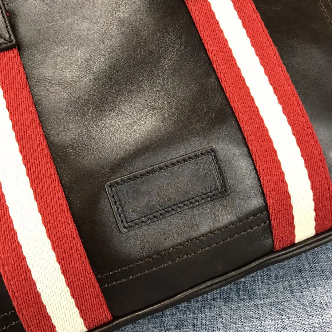 Luxury B Style  Briefcase Bag Fashion Design Business Causal Men Leather Shoulder Handbag Men's Cowhide Large Capacity Handbag