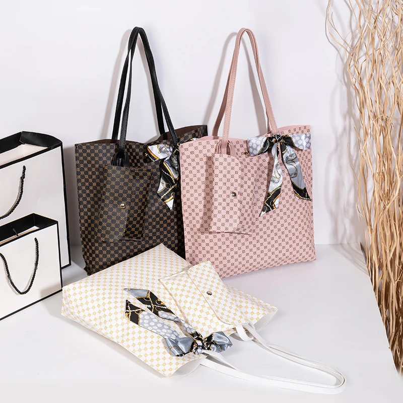 Printed Pu Leather louis vuitton transparent totes bag