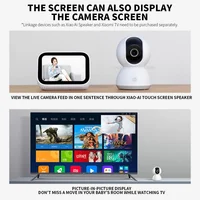 Xiaomi 360 °   Caméra de sécurité domestique intelligente Mi PTZ 2K Webcam 1296P 3 mégapixels AI détection humaine Vision nocturne Webcam Version chinoise 3