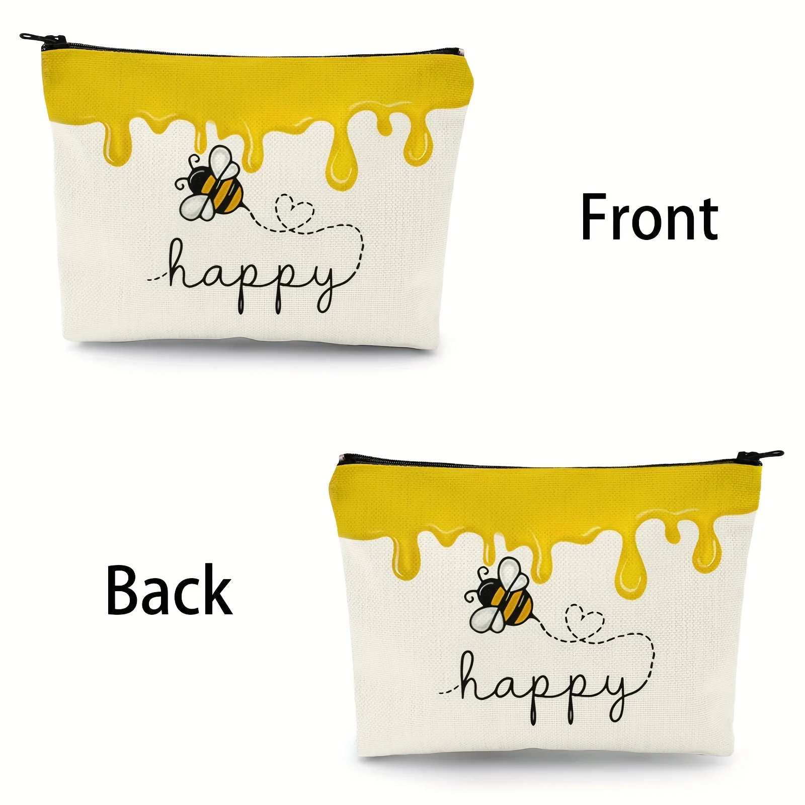 Cute Bee Cosmetic Bag for Women  Durable, Zippered, Everyday & Travel Pouch, Perfect for Gifts 2