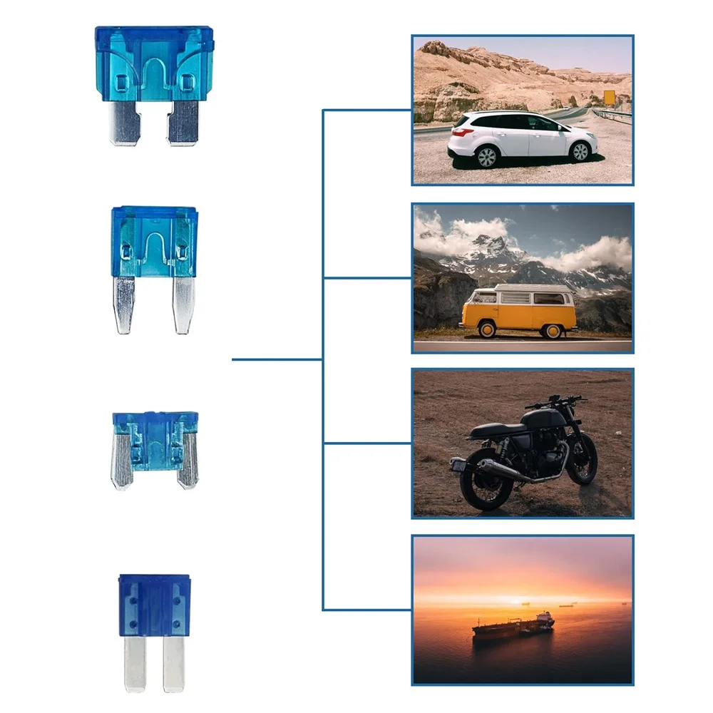 Add-a-Circuit-Sicherungs hahn adapter 4 Typen 12V und Sicherungs satz 15 Ampere, Sicherungs hahn mit Micro2-Mini-Standard und niedrigem Profil für LKW – Detail 6