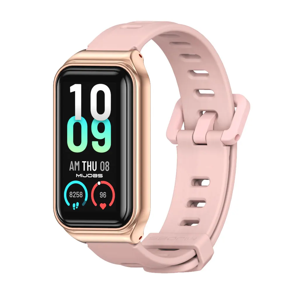 Silicone Waterproof Replacement Strap for Amazfit Band 7 - Soft and Comfortable Watch Bracelet