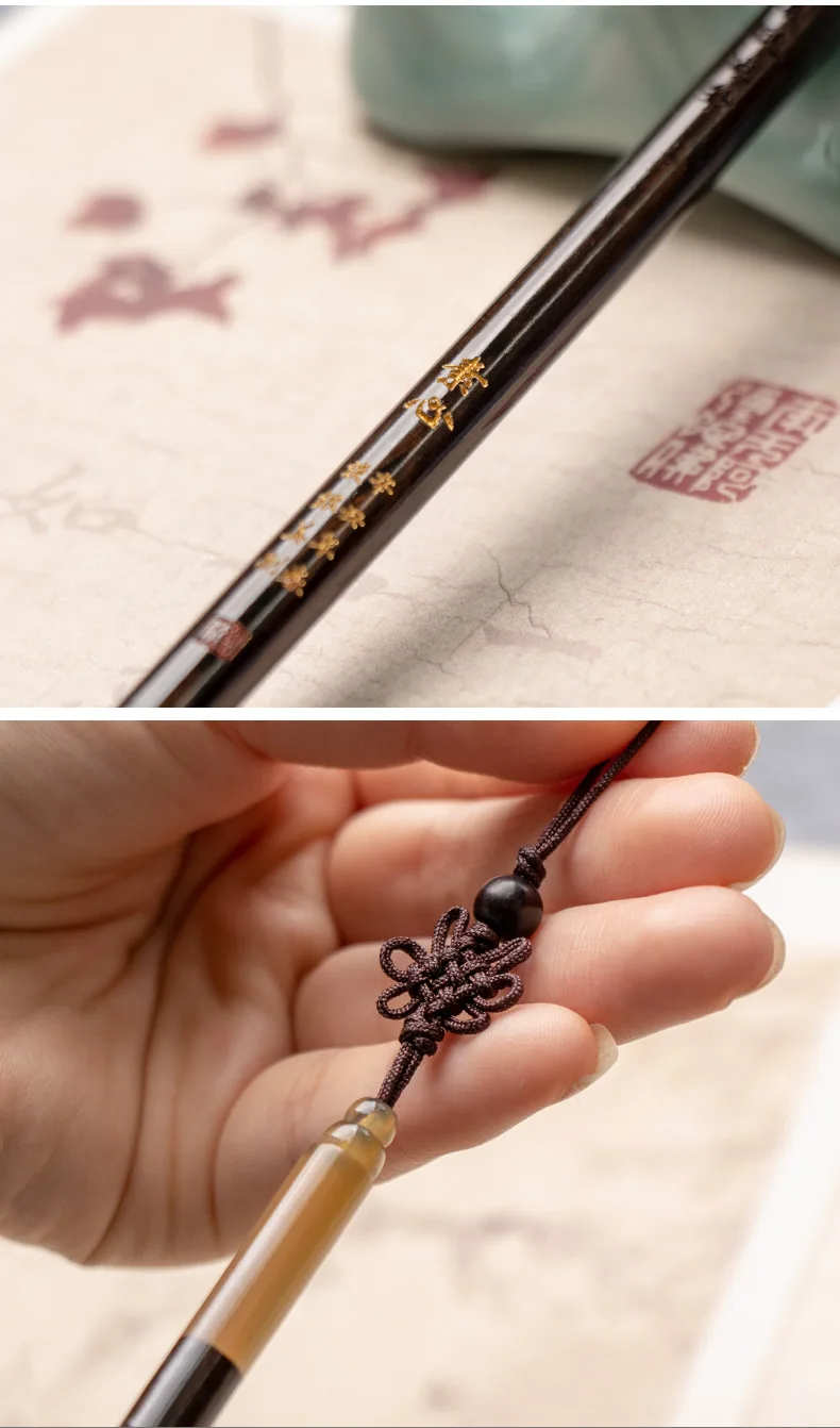 Mischhaariger chinesischer Kalligrafie-Schreibpinsel, chinesischer Malstift, professioneller kleiner Pinsel für reguläre Schrift, Huzhou Kursivschrift-Pinsel – Detail 6