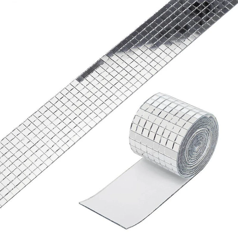 Self-Adhesive Real Glass Craft Mini Square Mirrors Mosaic Tiles Stickers Bathroom DIY Handmade Craft Home Decoration Making glass mosaic tiles,mirror mosaic tiles,diy mosaic supplies