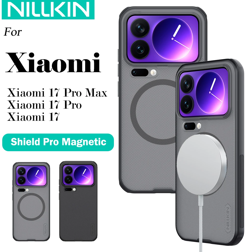 Nillkin Magnetic Frosted Shield Phone Case - Anti-Fingerprint Shockproof Back Cover