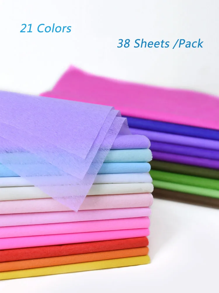 10/20/50PCS Multicolor Tissue Paper for Gift Bags Packaging DIY Flowers  Decoration Gift Wrapping Paper Craft 17 Colors - AliExpress