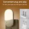 2 PC Led Mini Night Light Switch Plug In Led Lighting Eye Protection Night Lamp Use For Bedside Baby Feeding Decoration Bedroom 3