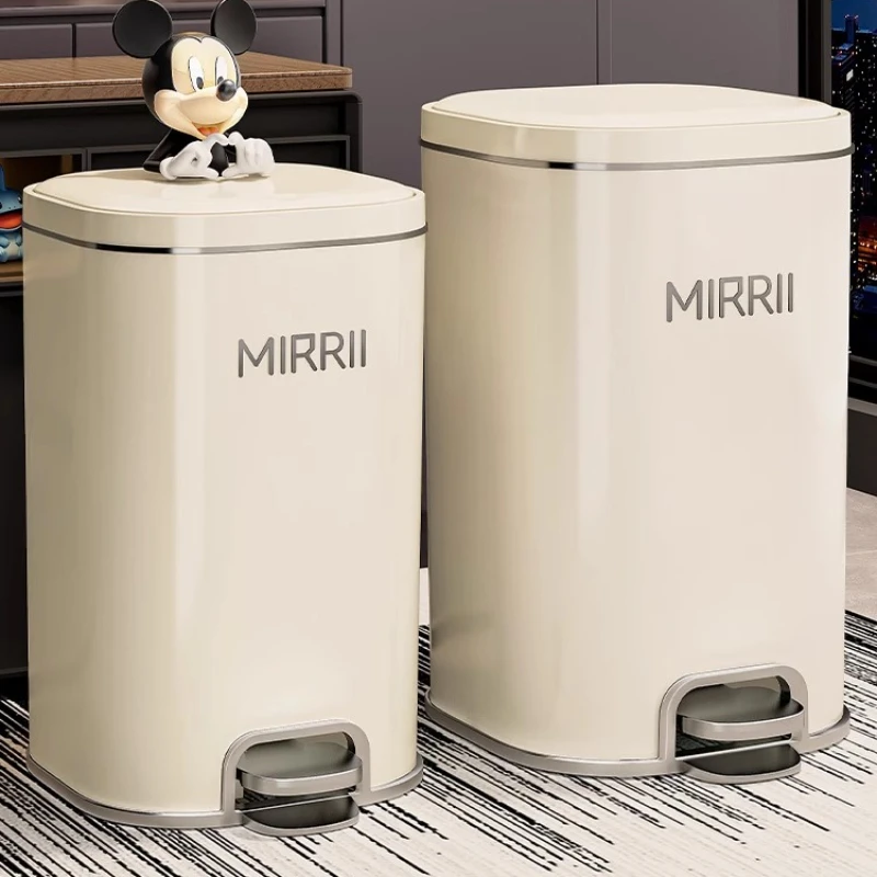 프리미엄 이중 뚜껑 쓰레기통 넓은 입구 덮개형 휴지통 다용도 쓰레기통 화장실..