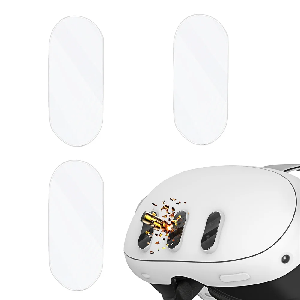 

3 Pcs VR Headset Camera Lens Protector Set Protective Film Accessories Compatible For Meta Quest 3 VR Lens