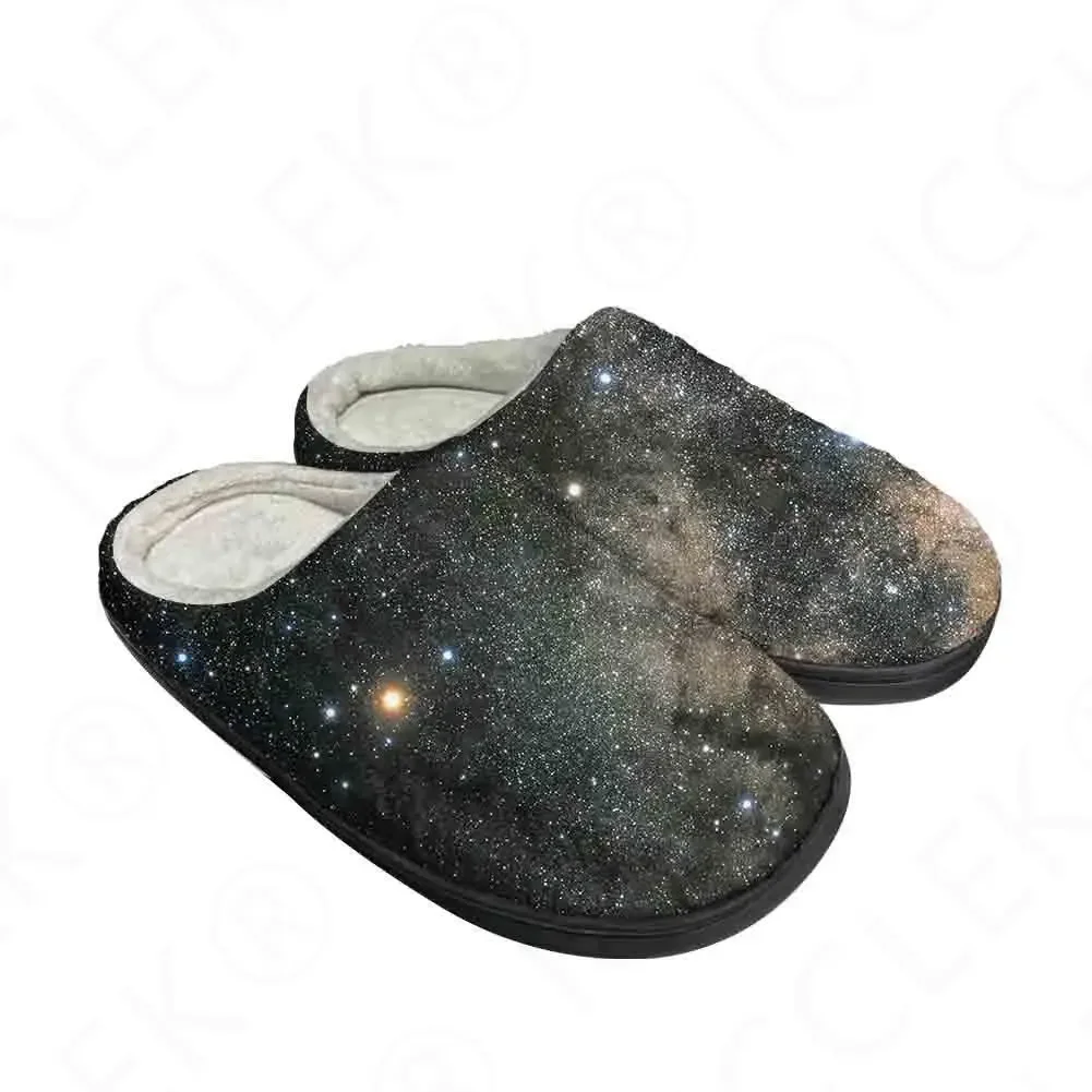Galaxy Space Home Cotton Custom Slippers High Quality Mens Womens Teenager Plush Fashion Casual Keep Warm Shoes Thermal Slipper