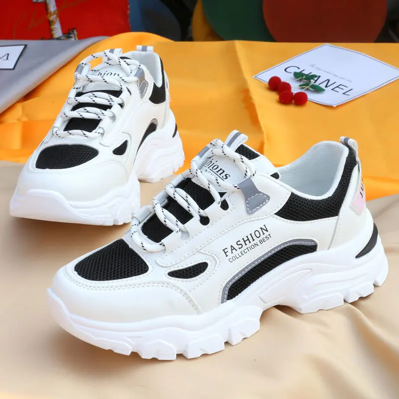 New Fashion Wild Zapatos De Mujer Plataforma Zapatillas Deportivas Suaves  Zapatillas De Deporte De Malla Transpira - China New Style Sneakers and  Sports Shoes for Women price
