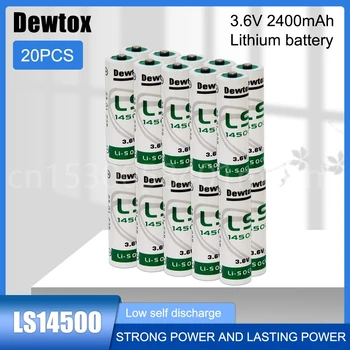 20PCS 새로운 3.6V LS14500 LS 14500 ER14505 14500 TL5104 리튬 배터리 PLC 장비 CNC 기계 기본 배터리