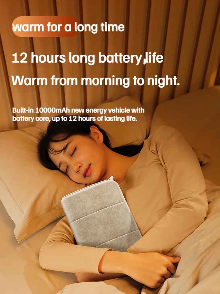 Graphene Hand Warmer Bag Portable Non-Water Heating Bracelet for Outdoor Travel Hiking Winter Power Bank Detachable Warmth