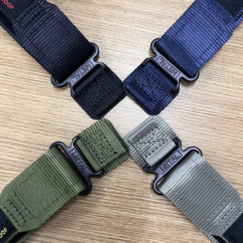 Nylon Velcro Watch Strap Band - 20mm/22mm