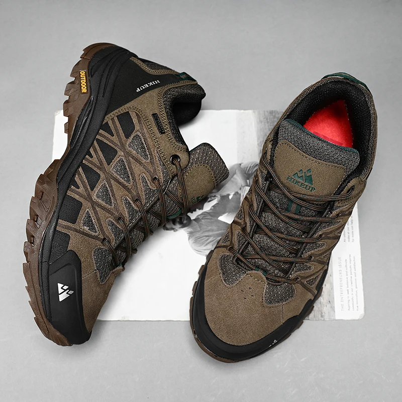 HIKEUP Modische Outdoor-Schuhe, Wandern, Herren, Sport, lässig, Bergtrekking-Stiefel, Camping-Sneaker für Herren, rutschfest, verschleißfest – Detail 20