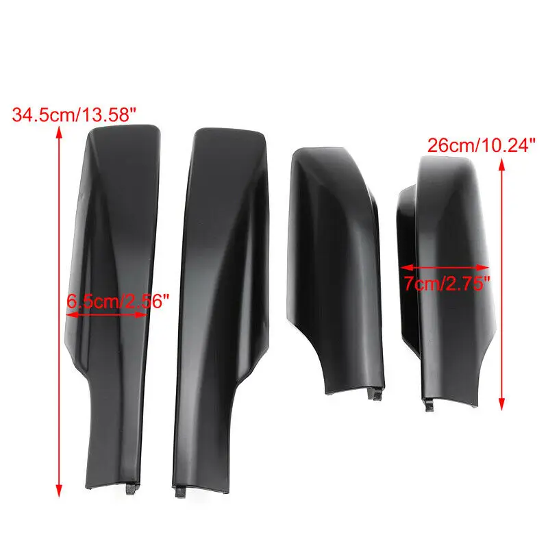 4pcs Black For Toyota RAV4 XA30 ABS Roof Rack Rail End Cap Replace Protective Cover Decor 2012 2010 2009 2008 2007 2006