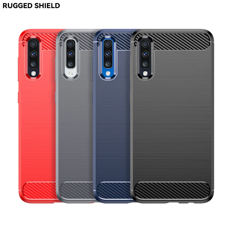 Carbon Fiber Shockproof TPU Bumper Case - Soft, Durable Protection
