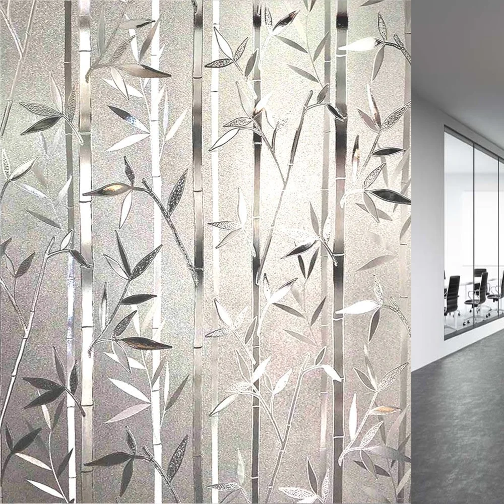 FANCY FIX translucent bamboo window film frosted privacy window film electrostatic adsorption stickers decoration