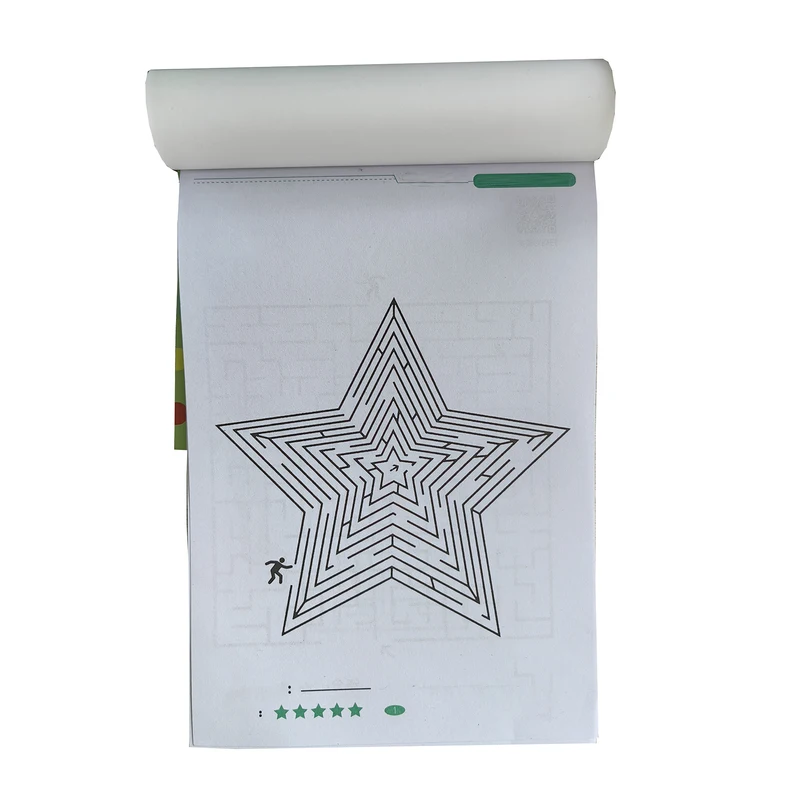 32-Page Children' Maze Game Book for Student Concentration Training,...