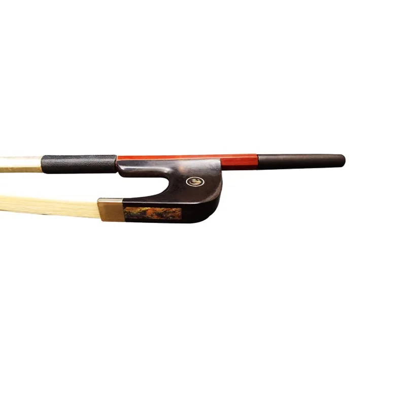 3/4 4/4 1/2 1/4 German Brazilwood Double Bass Bow Ebony Frog Genuine Horse Hair Round Stick cello bow