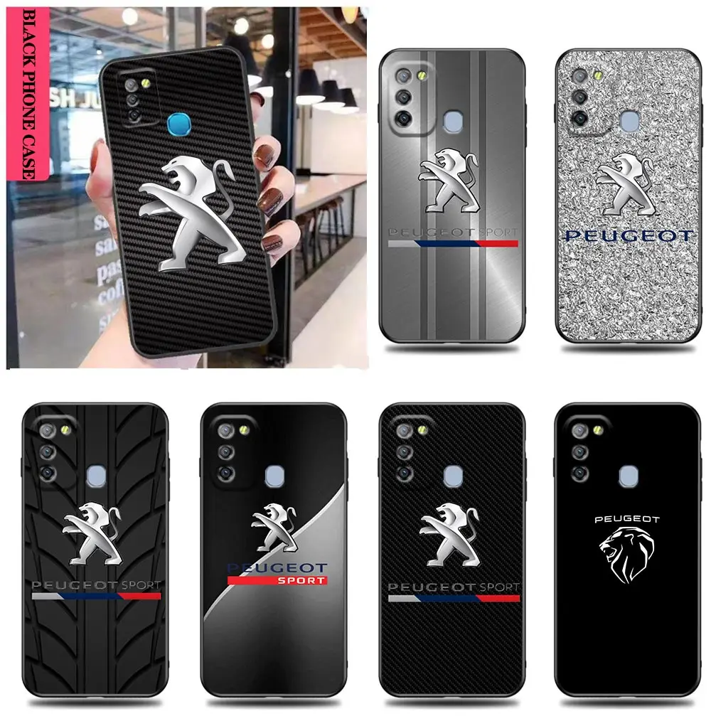 French Car The P-Peugeot Case Per Infinix Tecno Camon 19 16 Zero X Neo 20 8 Pova 4 2 Neo2 Note 12 G96 11 10 8 8I S5 Case Capa