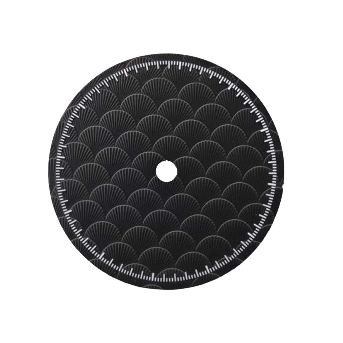 Shell Pattern Watch Dial with Fish Scale Surface