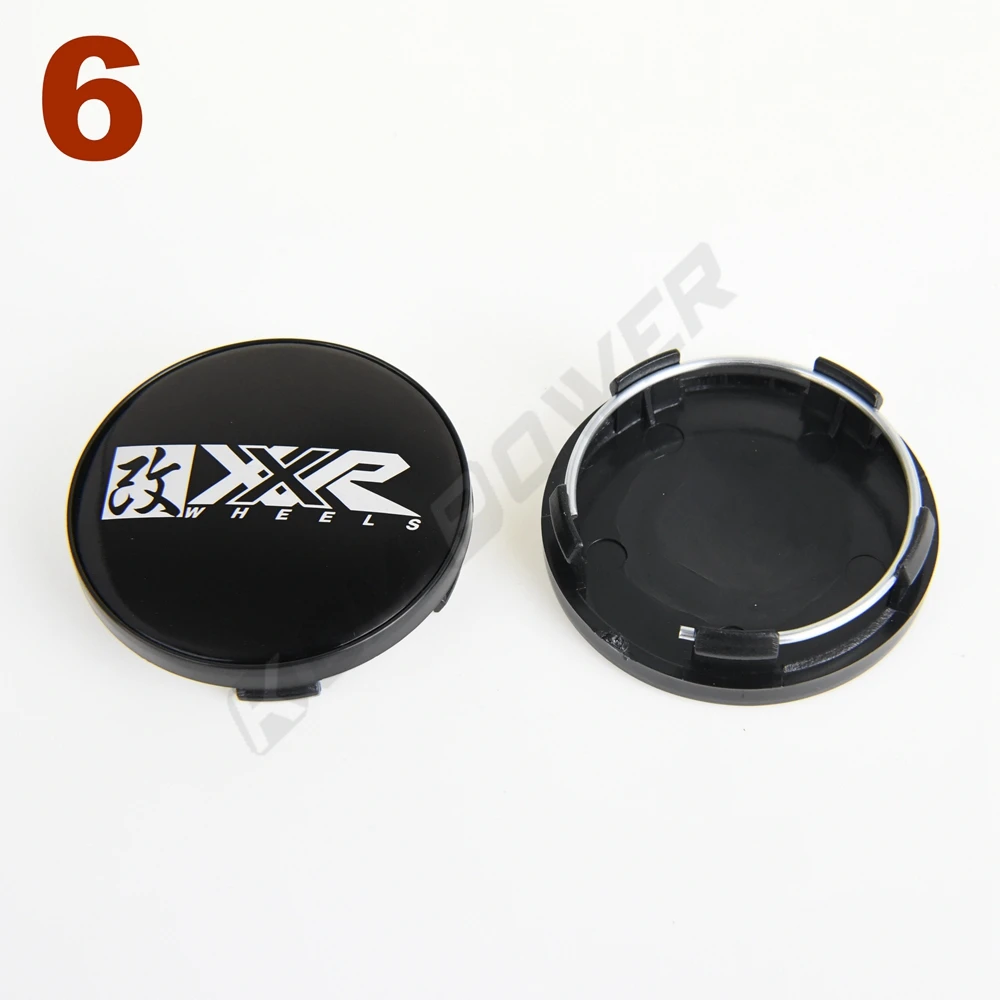 4PCS OD 58MM / ID 53MM Wheel Cap SSR XXR Emblem Wheel Center Hub Cap Rim Cover