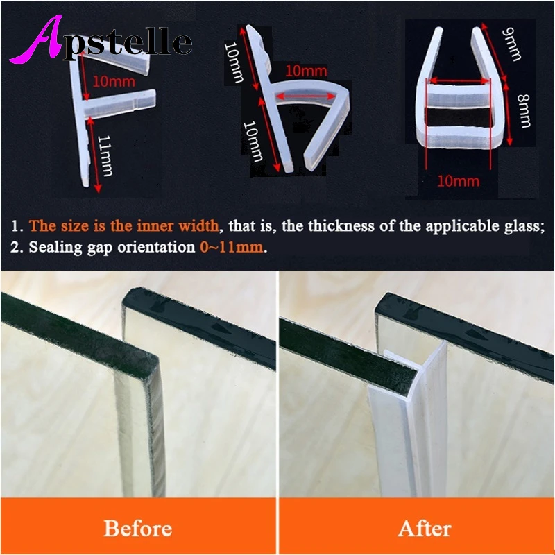 Apstelle-borracha para Vedação de Portas e Janelas Forma de Canto Faixa Meteorológica Rolha de Esboço para Duche Painel Acústico Silicone 5m f u h