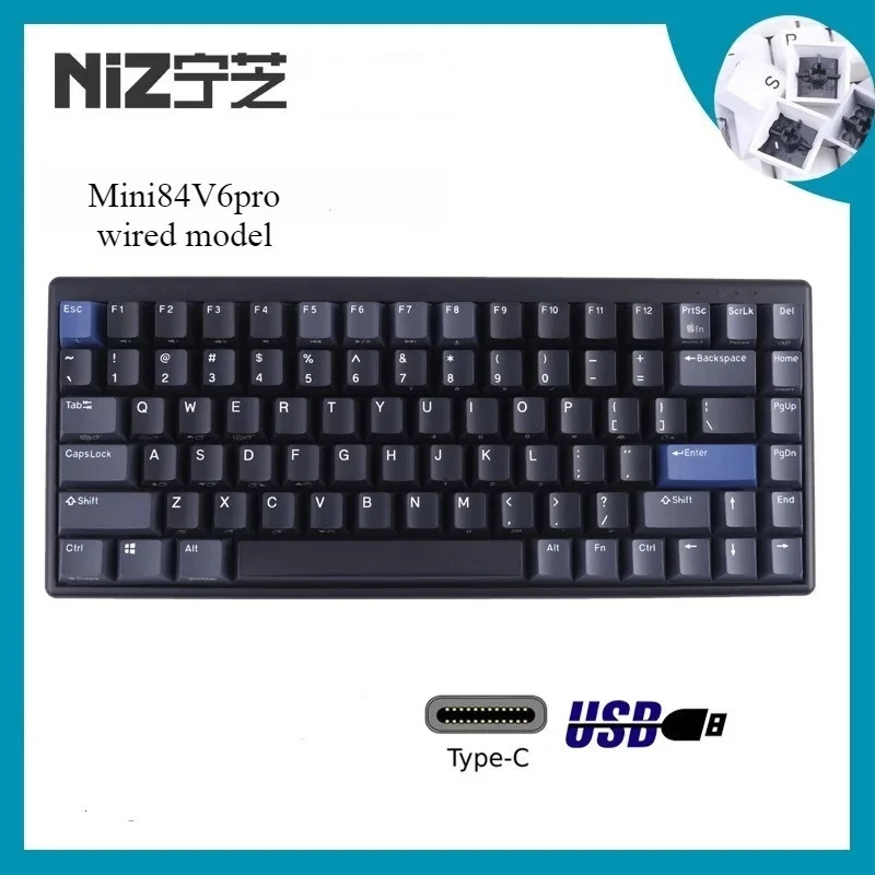 4 Layers New 8000hz 1ms RT NIZ Mini 84 v6pro Capacitive